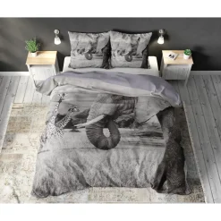 Dekbedovertrekken*Beddenbriljant Animal Family Anthracite