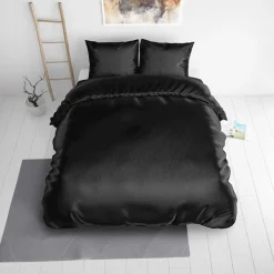 Dekbedovertrekken*Beddenbriljant Beauty Skin Care Black glanssatijn