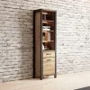 Boekenkasten*Beddenbriljant Boekenkast Akven - 1-deurs incl. lade - Wotan Eiken