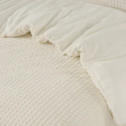 Dekbedovertrekken*Beddenbriljant Check Teddy crème
