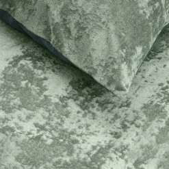 Dekbedovertrekken*Beddenbriljant Crushed Velvet Katoen Dark Green