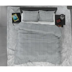 Dekbedovertrekken*Beddenbriljant Deep check Grey