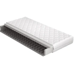 Binnenveringsmatras*Beddenbriljant 2dekans Matras Bonellvering Polyether - 18 cm - 180 x 200 - bevlekt matras