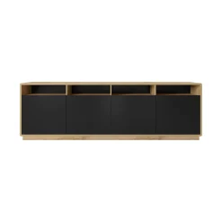 Dressoirs*Beddenbriljant Dressoir Asmund - 4-deurs - Wotan Eiken
