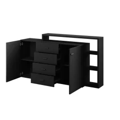 Dressoirs*Beddenbriljant Dressoir Bologna - Zwart