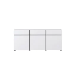 Dressoirs*Beddenbriljant Dressoir Crotone - 3-deurs incl. 3 lades - Wit