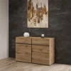 Dressoirs*Beddenbriljant Dressoir Crotone - 2-deurs incl. 2 lades - Wotan Eiken