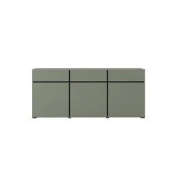 Dressoirs*Beddenbriljant Dressoir Crotone - 3-deurs incl. 3 lades - Groen