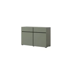 Dressoirs*Beddenbriljant Dressoir Crotone - 2-deurs incl. 2 lades - Groen