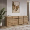 Dressoirs*Beddenbriljant Dressoir Crotone - 4-deurs incl. 4 lades - Wotan Eiken