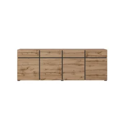 Dressoirs*Beddenbriljant Dressoir Crotone - 4-deurs incl. 4 lades - Wotan Eiken