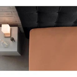 Matras Hoeslakens*Beddenbriljant Dubbel Jersey Matras Hoeslaken Pastel Orange 220 gr