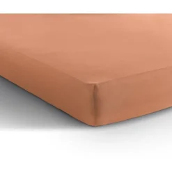 Matras Hoeslakens*Beddenbriljant Dubbel Jersey Matras Hoeslaken Pastel Orange 220 gr