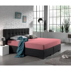 Matras Hoeslakens*Beddenbriljant Dubbel Jersey Matras Hoeslaken Roze 220 gram