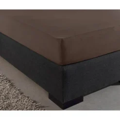 Matras Hoeslakens*Beddenbriljant Dubbel Jersey Matras Hoeslaken Taupe 220