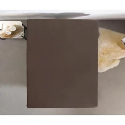 Matras Hoeslakens*Beddenbriljant Dubbel Jersey Matras Hoeslaken Taupe 220