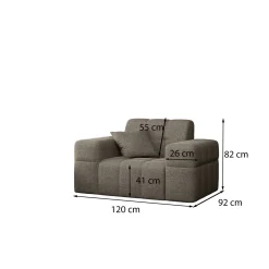 Fauteuils*Beddenbriljant Fauteuil Basel - Ruime keuze in stoffen en kleuren