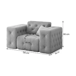 Fauteuils*Beddenbriljant Fauteuil Malibu – Universele opstelling – Ruime keuze in stoffen en kleuren