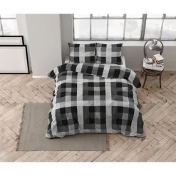 Dekbedovertrekken*Beddenbriljant Fl Steef Anthracite