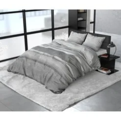 Dekbedovertrekken*Beddenbriljant FL Stone Stripe Grey - flanel