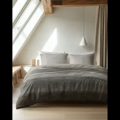 Dekbedovertrekken*Beddenbriljant Flanel Stone Stripe Taupe