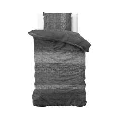 Dekbedovertrekken*Beddenbriljant Gradient Knits Antraciet - flanel
