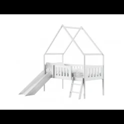 Hoogslaper|Kinderbed*Beddenbriljant Halfhoogslaper met Glijbaan Abe - Leverbaar in 10 Kleuren!
