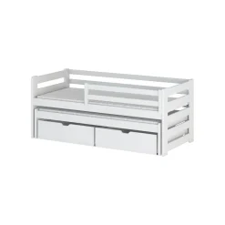 Hoogslaper|Kinderbed*Beddenbriljant Halfhoogslaper met Lade Simon - Wit - Direct Leverbaar!