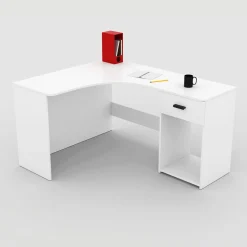 Bureaus*Beddenbriljant Hoekbureau Corsa - Wit