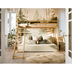 Hoogslaper|Kinderbed*Beddenbriljant Hoogslaper met Bedbank Sophie - 90 x 200/ 140 x 200 - Leverbaar in 8 kleuren!