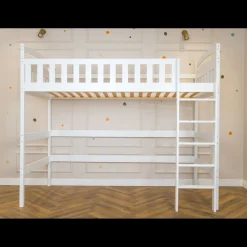 Hoogslaper|Kinderbed*Beddenbriljant Hoogslaper Mila - Kinderbed - Leverbaar in 10 kleuren!
