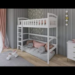 Kinderbed*Beddenbriljant Hoogslaper Mila - Wit - Direct Leverbaar!
