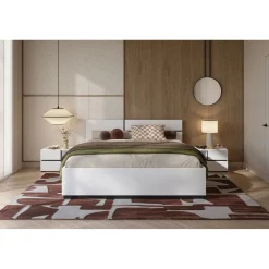 Houten Bed*Beddenbriljant Houten Bed Crotone - Wit - Bedframe
