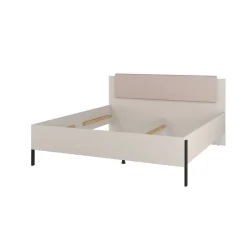 Houten Bed*Beddenbriljant Houten Bed Jura - Taupe - Bedframe