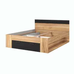Houten Bed*Beddenbriljant Houten Bed met Lade Bern - Naturel - Bedframe