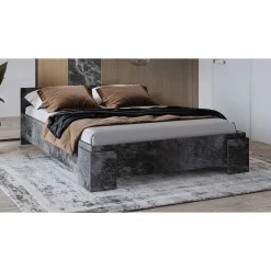 Houten Bed*Beddenbriljant Houten Bed Nîmes - Marmer - Bedframe