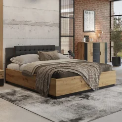 Houten Bed*Beddenbriljant Houten Bed Siena - Naturel - Bedrame