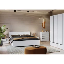 Bed Met Opbergruimte|Houten Bed*Beddenbriljant Houten Opbergbed Crotone - Wit