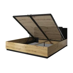 Houten Bed*Beddenbriljant Houten Opbergbed Siena - Naturel