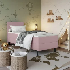 Boxspring Vast*Beddenbriljant Kinderboxspring Liv – Comfortabel en stevig bed voor kinderen