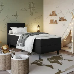 Boxspring Vast*Beddenbriljant Kinderboxspring Liv – Comfortabel en stevig bed voor kinderen