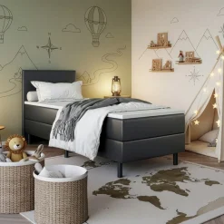 Boxspring Vast*Beddenbriljant Kinderboxspring Liv – Comfortabel en stevig bed voor kinderen