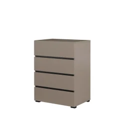 Ladekasten*Beddenbriljant Ladekast Crotone - 4 lades - Taupe