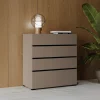 Ladekasten*Beddenbriljant Ladekast Crotone - Taupe - 4 Lades