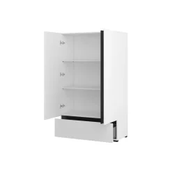 Linnenkasten*Beddenbriljant Linnenkast Crotone - Wit - 2-Deurs met Lade