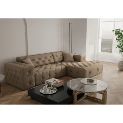 L-Banken*Beddenbriljant Loungebank Malibu – Linker of Rechter loungegedeelte – Ruime keuze in stoffen en kleuren