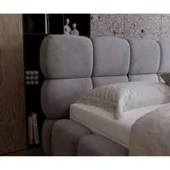 Bed Met Opbergruimte|Gestoffeerd Bed*Beddenbriljant Opberg Bed Como - Luxe Bekleding | Kies je kleur