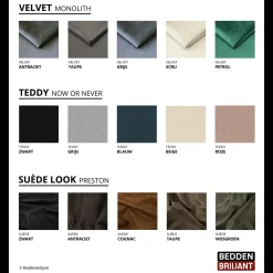 Bed Met Opbergruimte|Gestoffeerd Bed*Beddenbriljant Opberg Bed Como - Luxe Bekleding | Kies je kleur