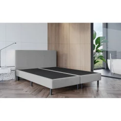 Boxspring Zonder Matras*Beddenbriljant OP=OP Boxspring Zonder Matras -180 x 220 Grijs