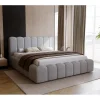 Gestoffeerd Bed*Beddenbriljant OP=OP Opberg Bed Boris 180 x 200 Chenille Grijs